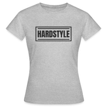 Hardstyle | Marchandise hardstyle - T-shirt Femme - gris chiné - Devant - AI Model Female 172 dark (172cm)