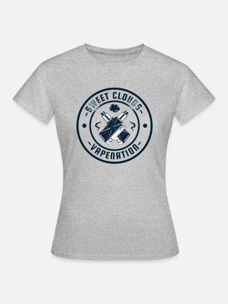 Vapenation transparent - Frauen T-Shirt - Grau meliert