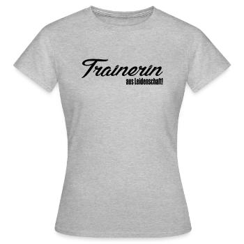 Trainerin Fußball Geschenkidee - Frauen T-Shirt - Grau meliert - Vorne - AI Model Female 172 dark (172cm)