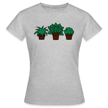 Plant plants plante gift idea gift idea - Women's T-Shirt - heather grey - Front - AI Model Female 172 dark (172cm)