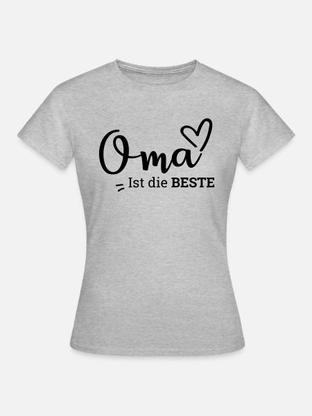 OMA ist die Beste - Frauen T-Shirt - Grau meliert
