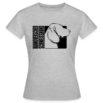 Hanovrien Scenthound Profil Chiens Wilsigns - T-shirt Femme - gris chiné - Devant - AI Model Female 172 dark (172cm)