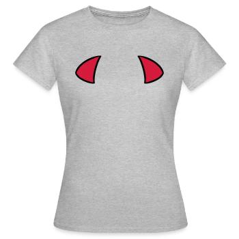 Ears devil ears oreilles diable - Women's T-Shirt - heather grey - Front - AI Model Female 172 dark (172cm)