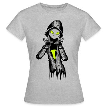 Krass - Frauen T-Shirt - Grau meliert - Vorne - AI Model Female 172 dark (172cm)