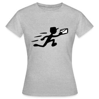 Postiers livreurs coursier facteur l’idée de cadeau - T-shirt Femme - gris chiné - Devant - AI Model Female 172 dark (172cm)