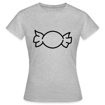Candy Candy Candy - Lollipop Candy Sweet Treats - Women's T-Shirt - heather grey - Front - AI Model Female 172 dark (172cm)