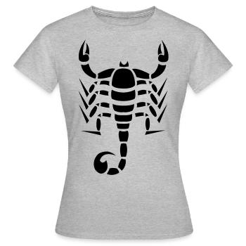 Scorpion - T-shirt Femme - gris chiné - Devant - AI Model Female 172 dark (172cm)
