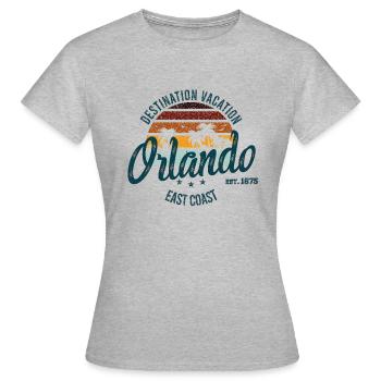 Destination Orlando - Women's T-Shirt - heather grey - Front - AI Model Female 172 dark (172cm)