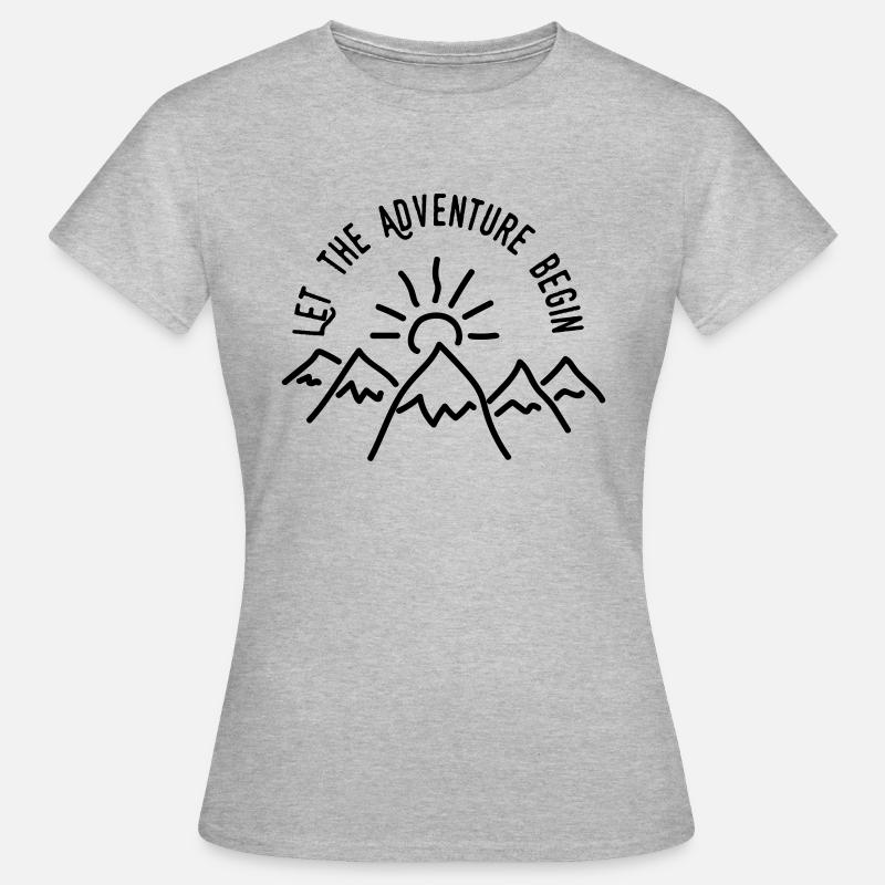 AD Let the Adventure Begin - Women's T-Shirt - heather grey