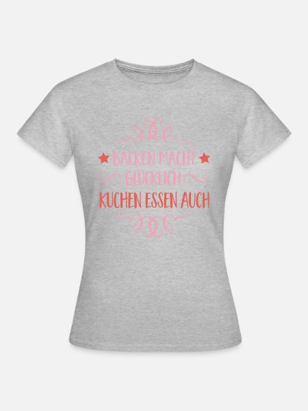 backen - Frauen T-Shirt - Grau meliert