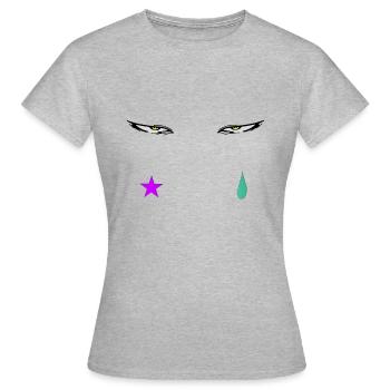 Hisoka's eyes - Women's T-Shirt - heather grey - Front - AI Model Female 172 dark (172cm)