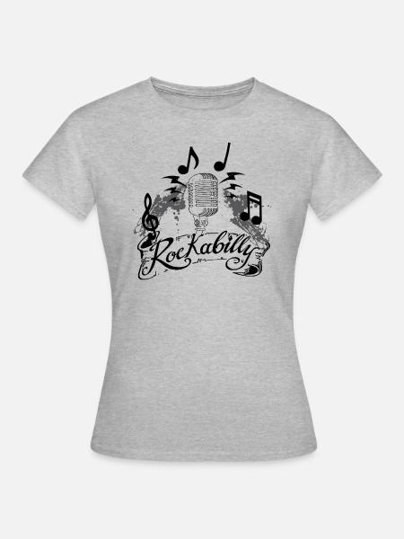 Rockabilly - Frauen T-Shirt - Grau meliert