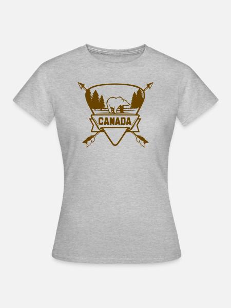 canada natur - Frauen T-Shirt - Grau meliert