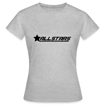 Cool Design Allstars - T-shirt Femme - gris chiné - Devant - AI Model Female 172 dark (172cm)