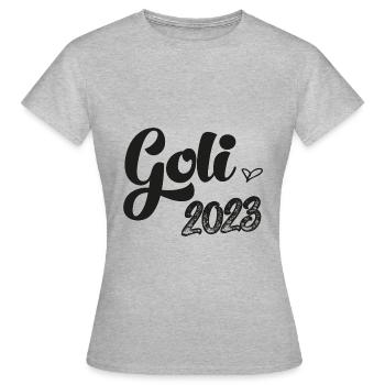Möchtest du meine Goli sein Patentante Österreich - Frauen T-Shirt - Grau meliert - Vorne - AI Model Female 172 dark (172cm)