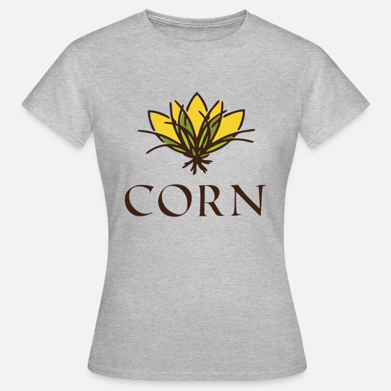 Corn Crown - T-shirt Femme - gris chiné