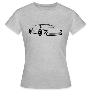 Fast Supercar Concept Car Sports Car Racing - Women's T-Shirt - heather grey - Front - AI Model Female 172 dark (172cm)