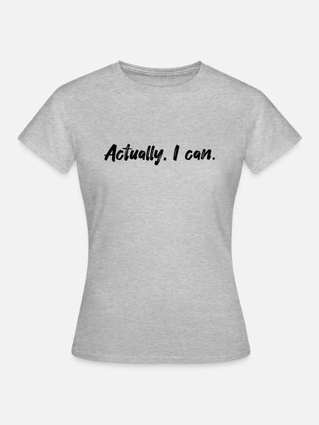 Glaub an Dich - Frauen T-Shirt - Grau meliert