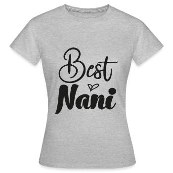 Best Nani Granny Switzerland Swiss German Granny - Women's T-Shirt - heather grey - Front - AI Model Female 172 dark (172cm)