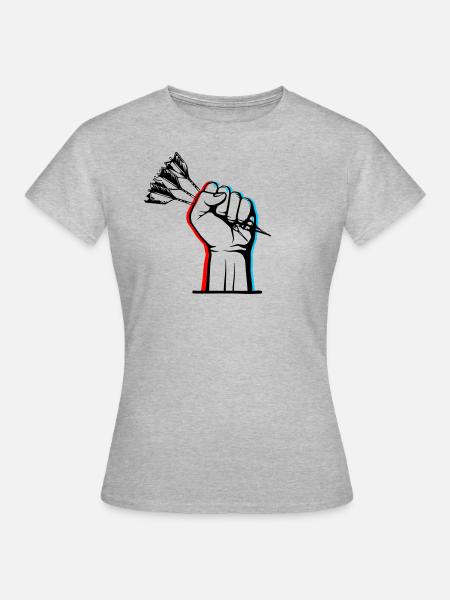 DartArt - Women's T-Shirt - heather grey