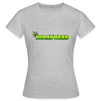 Hollyweed - Women's T-Shirt - heather grey - Front - AI Model Female 172 dark (172cm)