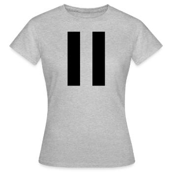 Break | Black - Women's T-Shirt - heather grey - Front - AI Model Female 172 dark (172cm)