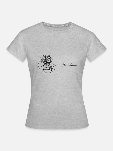chaos - Frauen T-Shirt - Grau meliert