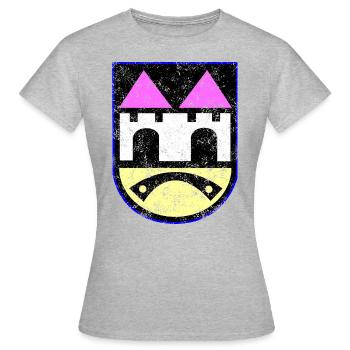 Armoiries de Sarajevo - T-shirt Femme - gris chiné - Devant - AI Model Female 172 dark (172cm)