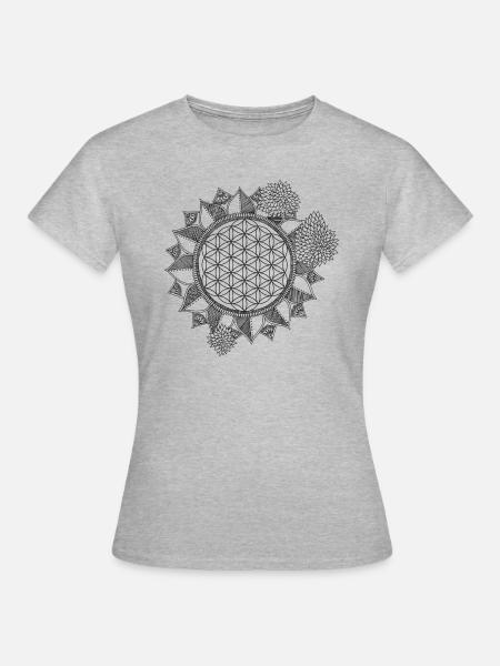 flower of life - Women's T-Shirt - heather grey