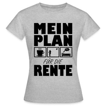 Ornithology Bird Watching - Pensioner Saying - Women's T-Shirt - heather grey - Front - AI Model Female 172 dark (172cm)