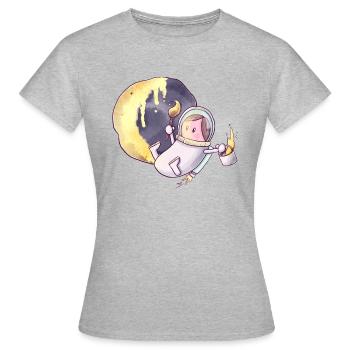 The Tiny Adventures - Moon - Women's T-Shirt - heather grey - Front - AI Model Female 172 dark (172cm)