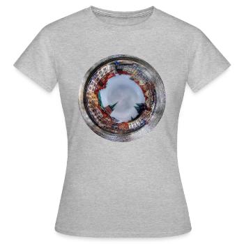 Tinyplanet Lübeck - T-shirt Femme - gris chiné - Devant - AI Model Female 172 dark (172cm)