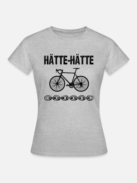 Fahrrad - Frauen T-Shirt - Grau meliert
