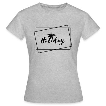 Feiertag - Frauen T-Shirt - Grau meliert - Vorne - AI Model Female 172 dark (172cm)