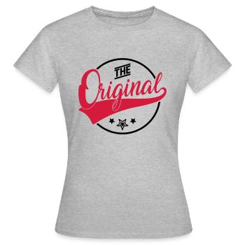 The Original - Das Original - The Remix - Familie - Frauen T-Shirt - Grau meliert - Vorne - AI Model Female 172 dark (172cm)
