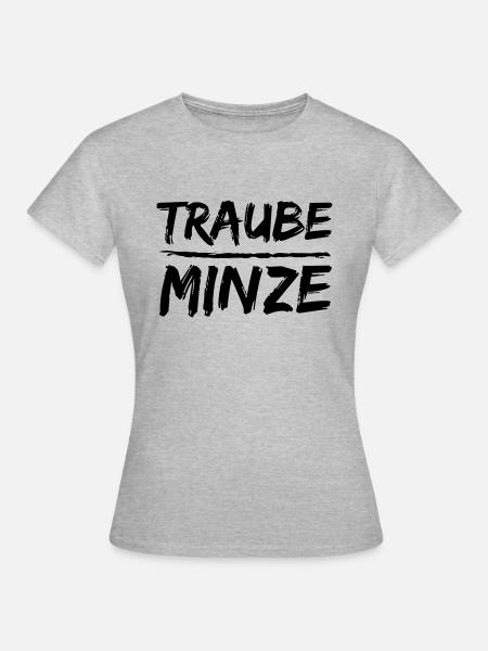 Traube Minze Shisha - Frauen T-Shirt - Grau meliert