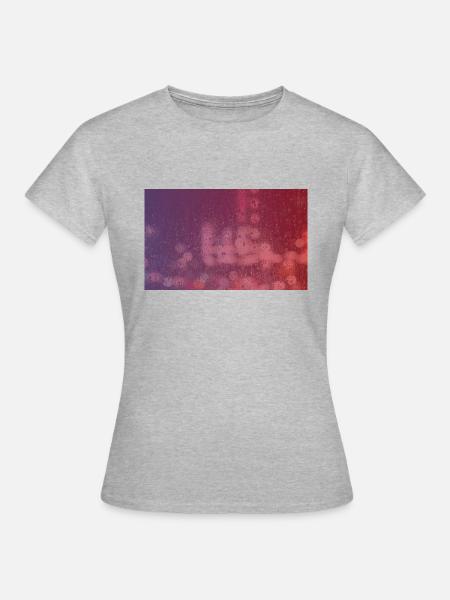 Modern Art Raindrops. Schönes Geschenk! - Frauen T-Shirt - Grau meliert