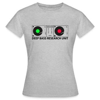 Deep Bass - Women's T-Shirt - heather grey - Front - AI Model Female 172 dark (172cm)