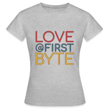 Data Science Scrum Team first byte Agile Admin - Frauen T-Shirt - Grau meliert - Vorne - AI Model Female 172 dark (172cm)