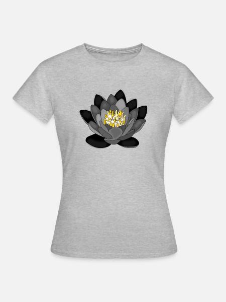 Seerose Rosendesign - Frauen T-Shirt - Grau meliert