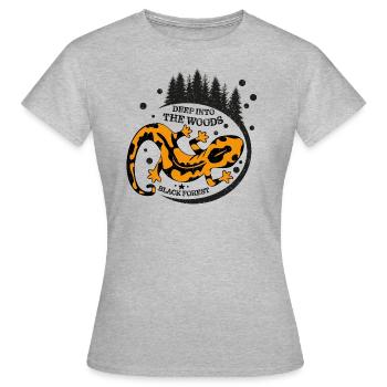 Deep Into the Woods - Frauen T-Shirt - Grau meliert - Vorne - AI Model Female 172 dark (172cm)