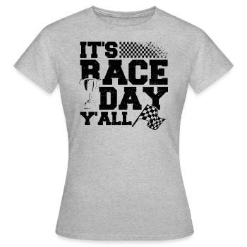 It's Race Day Y'All - Rennen - Women's T-Shirt - heather grey - Front - AI Model Female 172 dark (172cm)