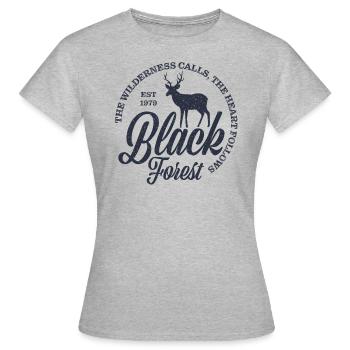 Forêt-Noire - T-shirt Femme - gris chiné - Devant - AI Model Female 172 dark (172cm)