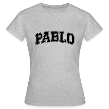 Pablo Escobar - Frauen T-Shirt - Grau meliert - Vorne - AI Model Female 172 dark (172cm)