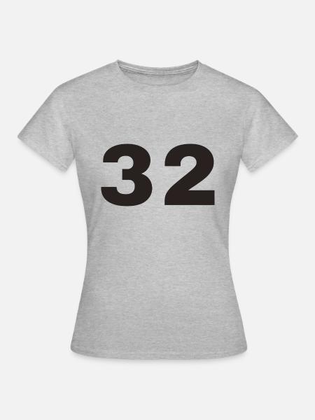 32 - Frauen T-Shirt - Grau meliert