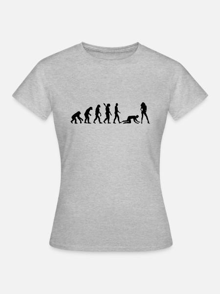 Évolution Mariage - T-shirt Femme - gris chiné