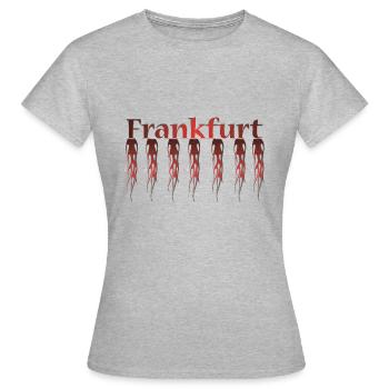 Francfort T-shirt - T-shirt Femme - gris chiné - Devant - AI Model Female 172 dark (172cm)