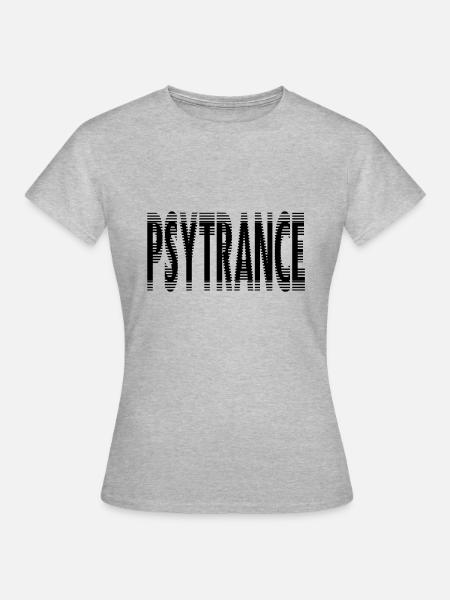 Psytrance Goa Techno - Frauen T-Shirt - Grau meliert