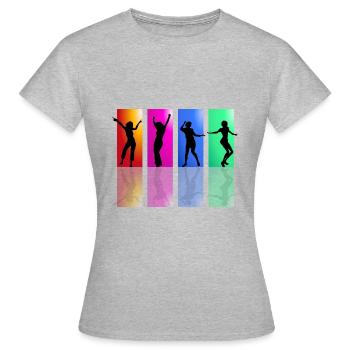 Dance - Frauen T-Shirt - Grau meliert - Vorne - AI Model Female 172 dark (172cm)