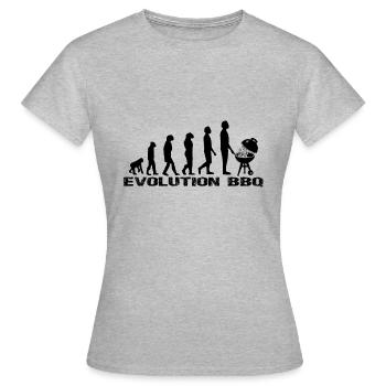 BBQ - Women's T-Shirt - heather grey - Front - AI Model Female 172 dark (172cm)